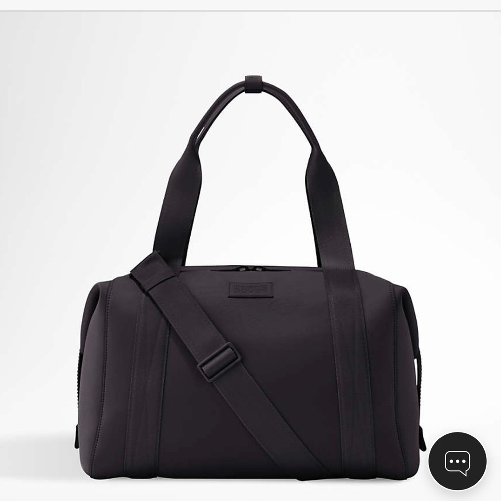 Dagne Dover Black Duffel with Detachable Shoulder Strap